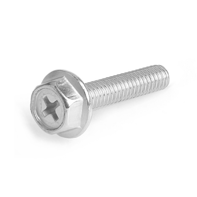 Cross Recess Flange Screw M4x8 304 Stainless Steel