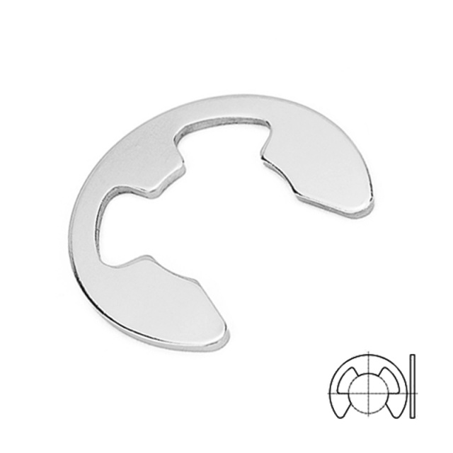 GB 896 Open Circlip Φ4 304 Stainless Steel