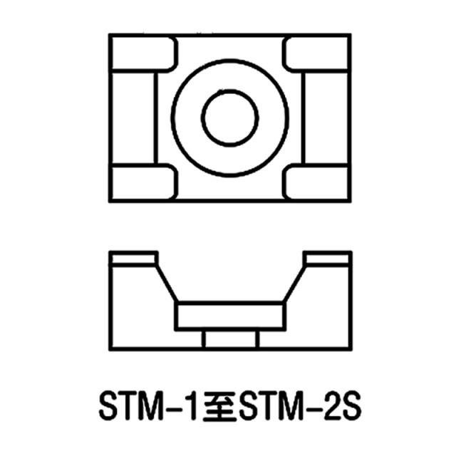 Cable Tie Mount STM-1S PA66 Nylon