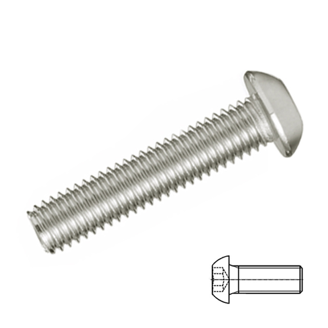 ISO 7380 Button Head Socket Screw M4x5 10B21 Carbon Steel