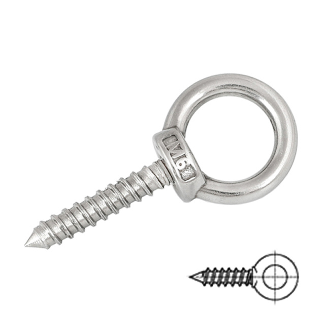 Eye Self-Tapping Screw M8x60 304 Stainless Steel