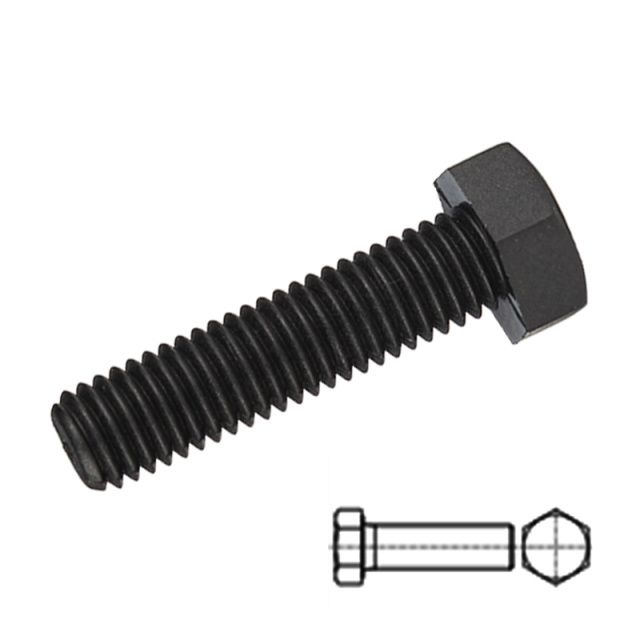 DIN 933 Hex Head Bolt Full Thread M8x80 PA66 Nylon