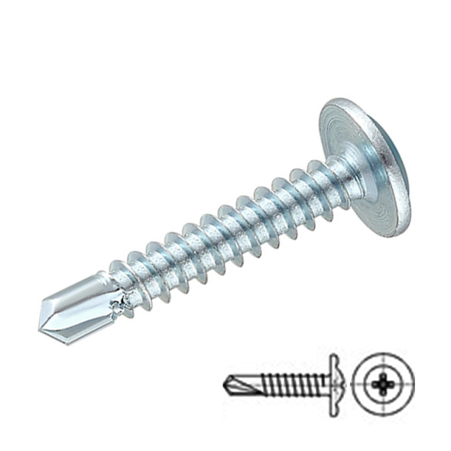 Truss Head Self-Drilling Screw M4.2x50 1022 Carbon Steel